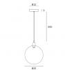 KUPLA 1 LIGHT PENDANT CLEAR GLASS